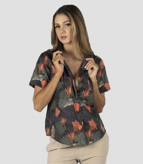 Camisa laboral de mujer Hawaiana Paradiso para camarera