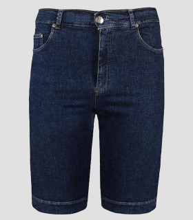 Bermuda mujer vaquero azul elástico