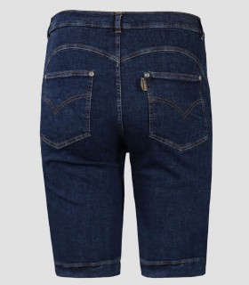 Bermuda mujer vaquero azul elástico