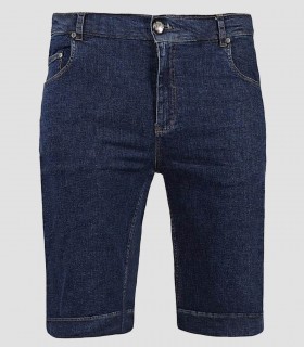 Bermuda unisex vaquero azul elástico