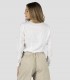 Camisa mujer cuello mao Blanca para camarera
