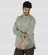 Camisa unisex cuello mao Tiwi Verde musgo para camarero