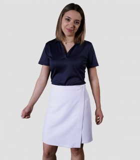 Pantalón falda Microfibra Blanco para camarera