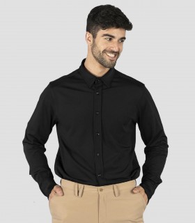 Camisa unisex Luzon Negra para camarero