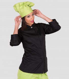 Chaqueta mujer cocina Varela Negra