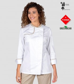Chaqueta cocina mujer Anaya Arena