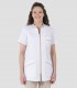 Casaca sanitaria mujer contraste Beige