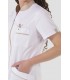 Casaca sanitaria mujer contraste Beige