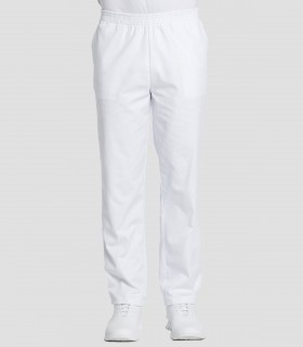 Pantalón sanitario Microfibra elástica Blanco