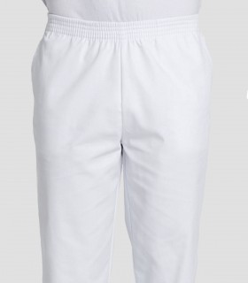 Pantalón sanitario Microfibra elástica Blanco