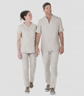 Casaca mujer Kimono corto Beige