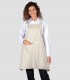 Delantal con peto Beige para camarero