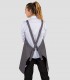 Delantal con peto Gris marengo para camarero