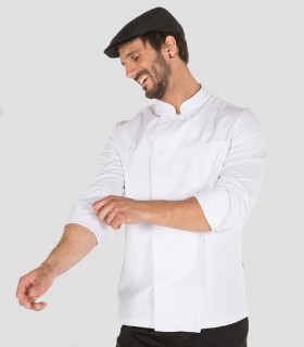 Chaqueta cocina básica blanca Manga larga