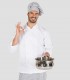 Chaqueta cocina Ortiz Blanca
