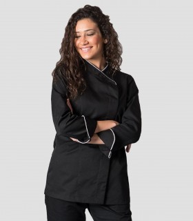 Chaqueta cocina mujer Dana Negro