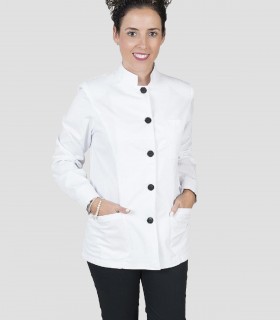 Chaqueta camarera cuello mao manga larga