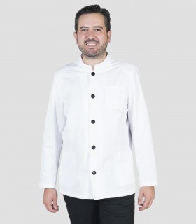 Chaqueta camarero cuello mao manga larga