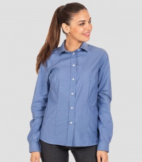 Camisa manga larga Azulina para camarera