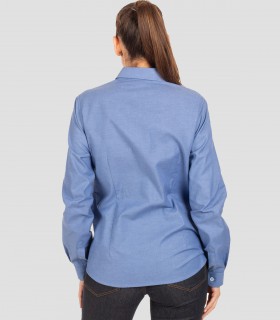 Camisa manga larga Azulina para camarera
