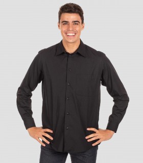 Camisa manga larga Negra para camarero