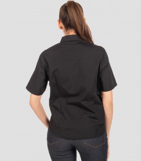 Camisa manga corta Negra para camarera
