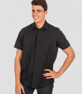Camisa manga corta Negra para camarero