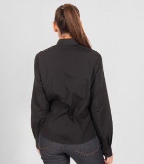 Camisa manga larga Negra para camarera