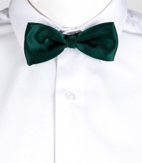 Pajarita Raso camarero Verde botella