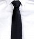 Corbata sin nudo Raso camarero Negra