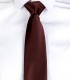 Corbata sin nudo Raso camarero Marrón