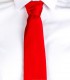 Corbata sin nudo Raso camarero Roja