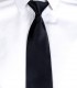Corbata con nudo y elástico Raso Negra