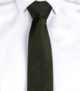 Corbata sin nudo Jacquard Ojo de perdiz Pistacho