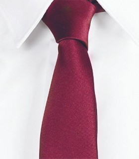 Corbata sin nudo de pala estrecha Raso Azul marino