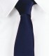 Corbata sin nudo de pala estrecha Raso Azul marino
