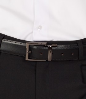 Cinturón reversible Piel Negro-Marrón