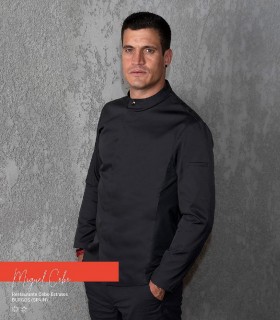 Chaqueta cocina unisex Osiris Negra
