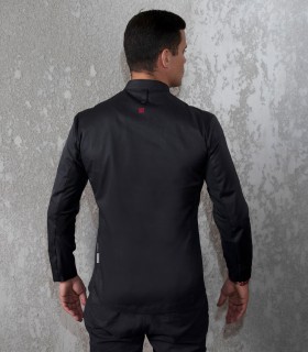 Chaqueta cocina unisex Osiris Negra