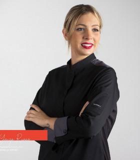 Chaqueta cocina mujer Artemisa Negra