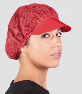 Gorra mujer rejilla Rojo - Pack 10 unidades