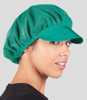 Gorra mujer rejilla Verde - Pack 10 unidades