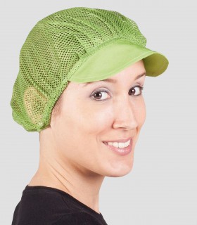 Gorra mujer rejilla Pistacho - Pack 10 unidades