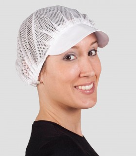 Gorra mujer rejilla Blanca - Pack 10 unidades