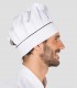 Gorro Gran Chef Blanco Vivo Negro