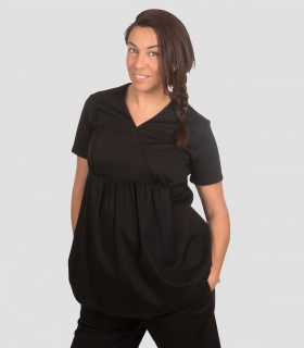 Casaca sanitaria premamá Negra