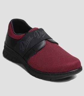 Zapatilla sanitario con elástico Siena Rojo