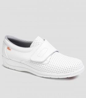 Zapato sanitario en piel vacuno Blanco