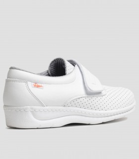 Zapato sanitario en piel vacuno Blanco