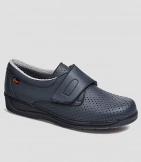 Zapato sanitario en piel vacuno Marino